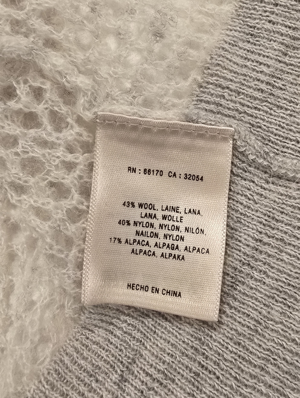 Knitted & Knotted Cropped Light Gray Lace Knit Sweater Top M/L - Picture 10 of 12